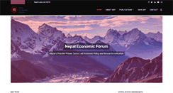 Desktop Screenshot of nepaleconomicforum.org